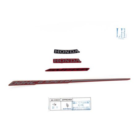 ΑΥΤΟΚΟΛΛΗΤΑ ΑΡΙΣΤΕΡΗΣ ΠΛΕΥΡΑΣ HONDA GTR150 (EXCLUSIVE MATTE RED) ΓΝΗΣΙΑ