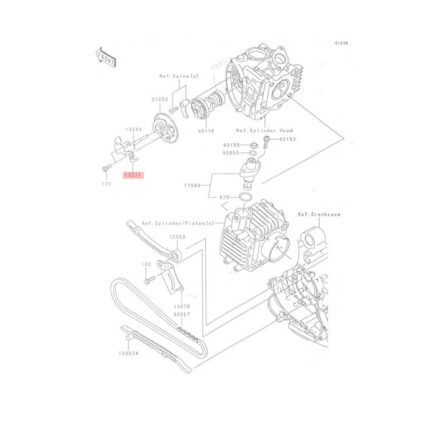 ΛΑΜΑΚΙ ΕΚΚΕΝΤΡΟΦΟΡΟΥ KAWASAKI ZX 130 ΓΝΗΣΙΟ - Image 2